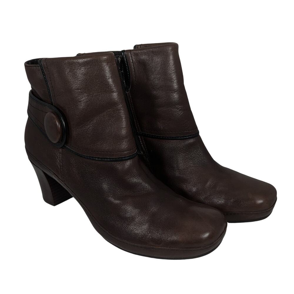Clarks Ankle boots Active air artisan 9.5M 85059 2.5" heel Leather upper
